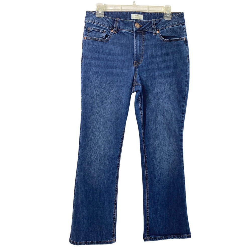 M Jeans Maurices Womens 10 Short Curvy High Rise‎ Slim Boot Medium Wash Denim